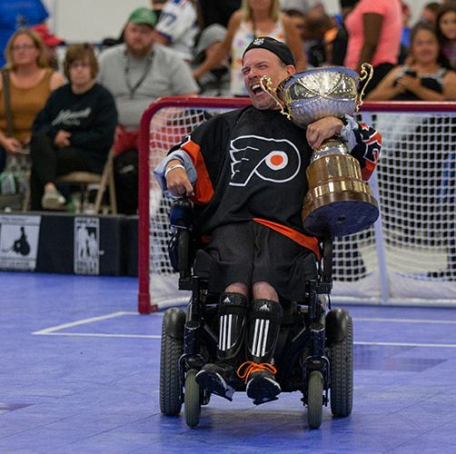 Philadelphia Flyers PowerPlay Bryce Smith with Powerhockey Cup